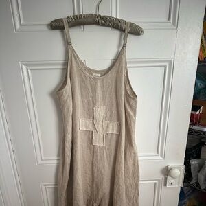 Megby Design Beige Linen Sundress